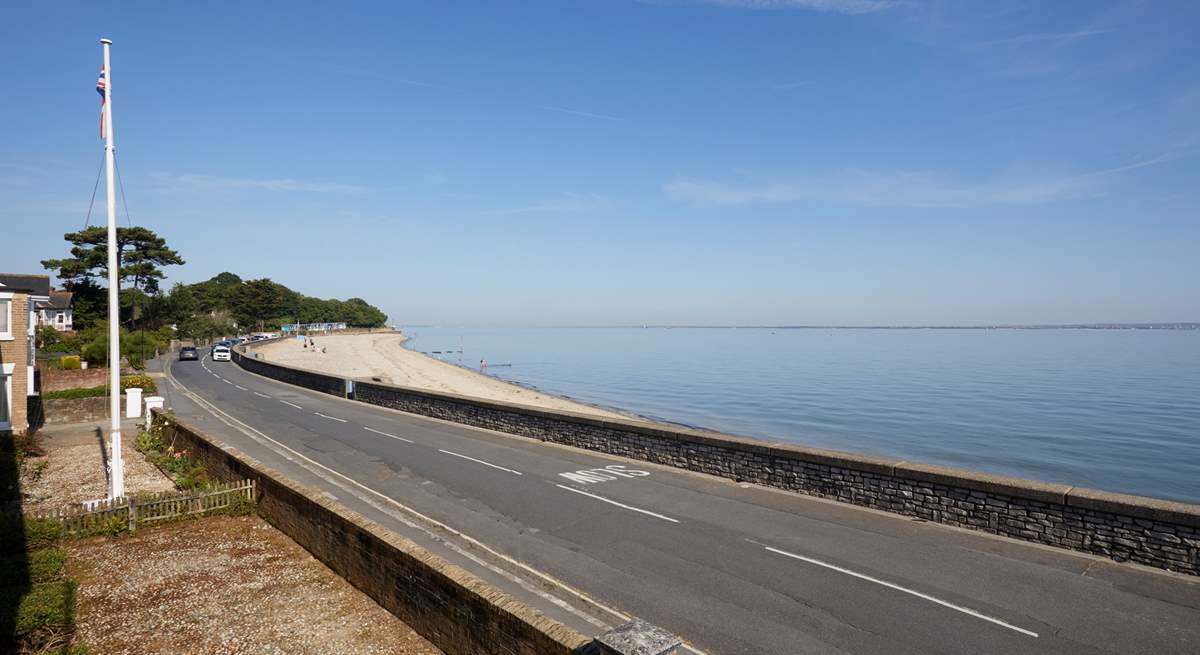 Enjoy the view from the balcony across the Solent.