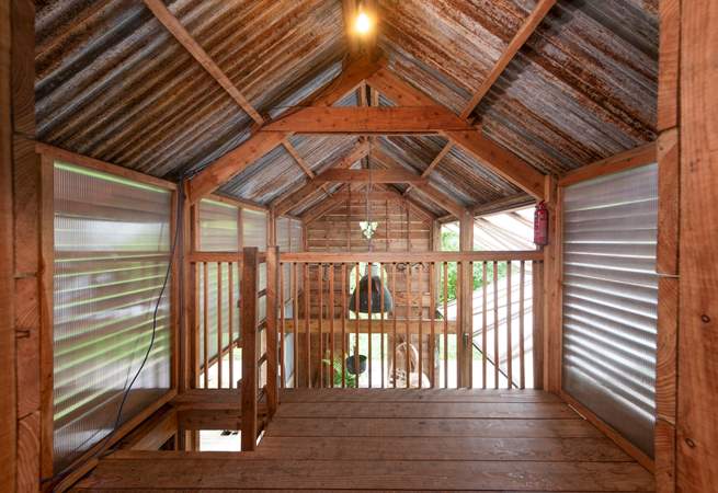 Please take care when climbing the ladder up to the bunk room. 