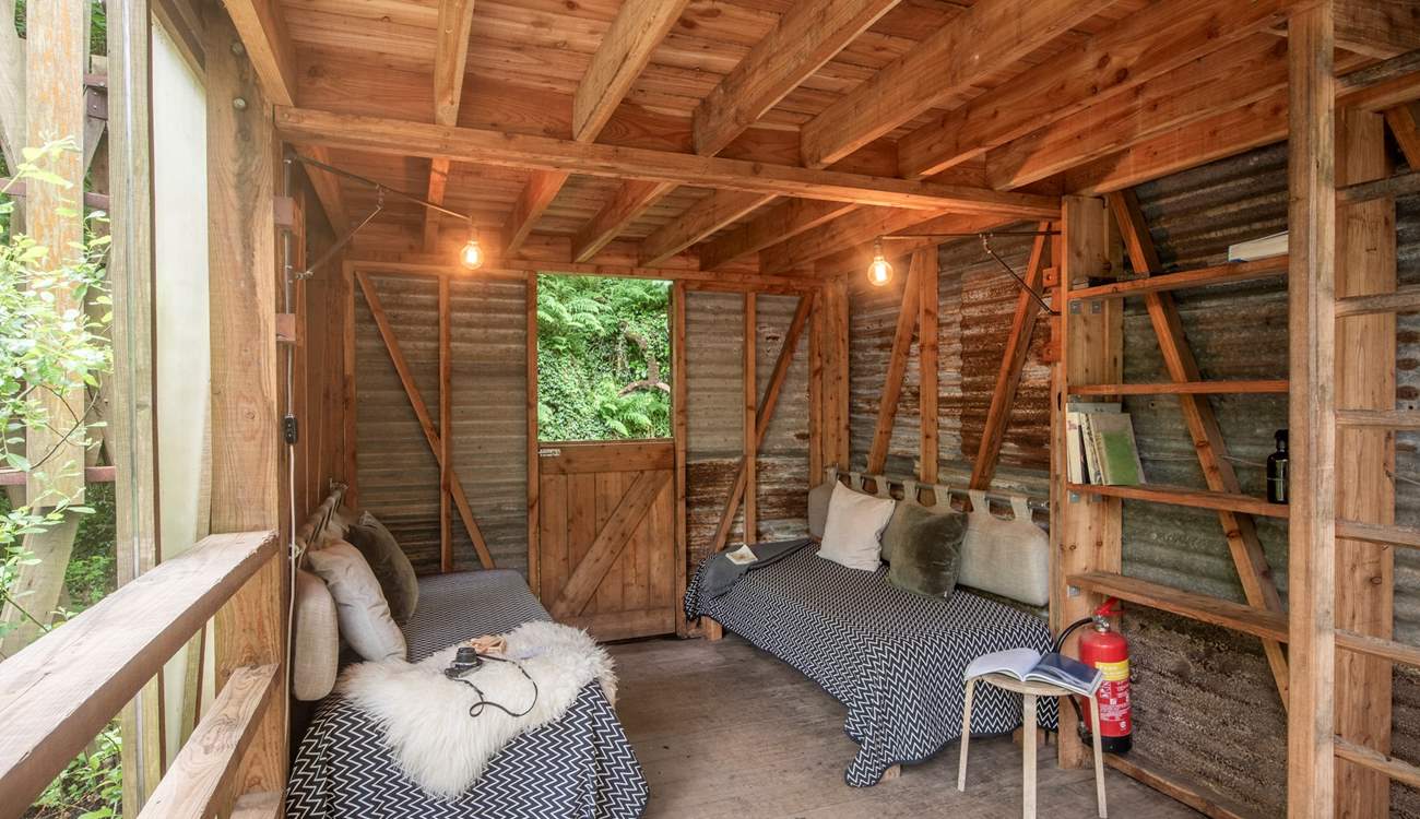 There's plenty of space inside to relax and unwind. 