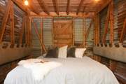 The sofas cleverly transform into a cosy double bed.