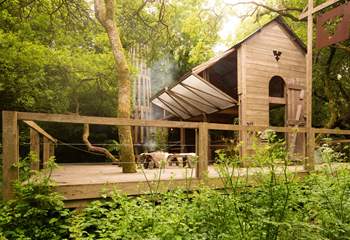 Cooking in nature is a dream here. 