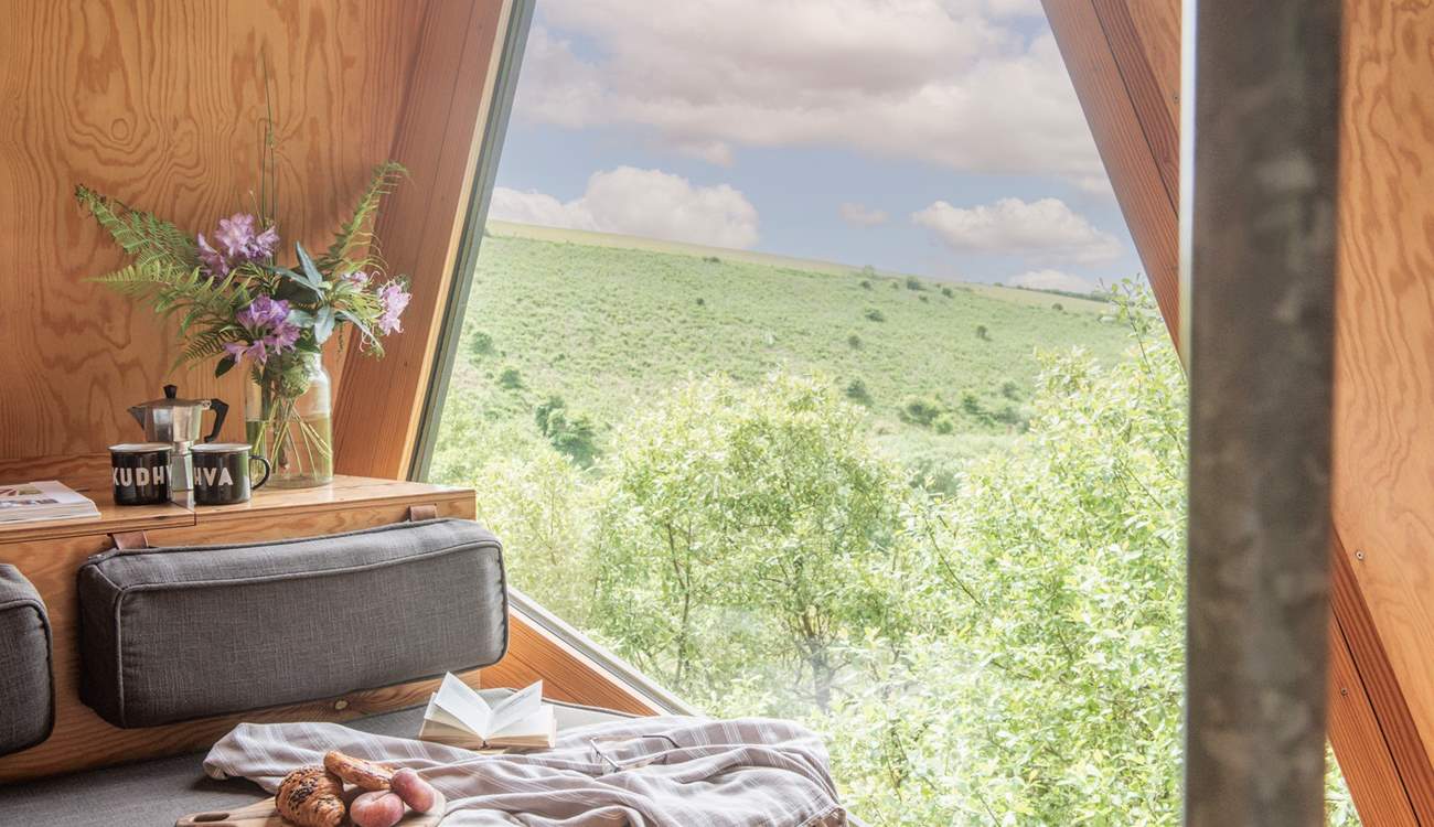 Spend your mornings reading while sipping on freshly brewed coffee. 