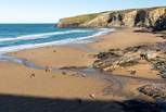 The sandy shores of Trebarwith Strand are right on your doorstep. 