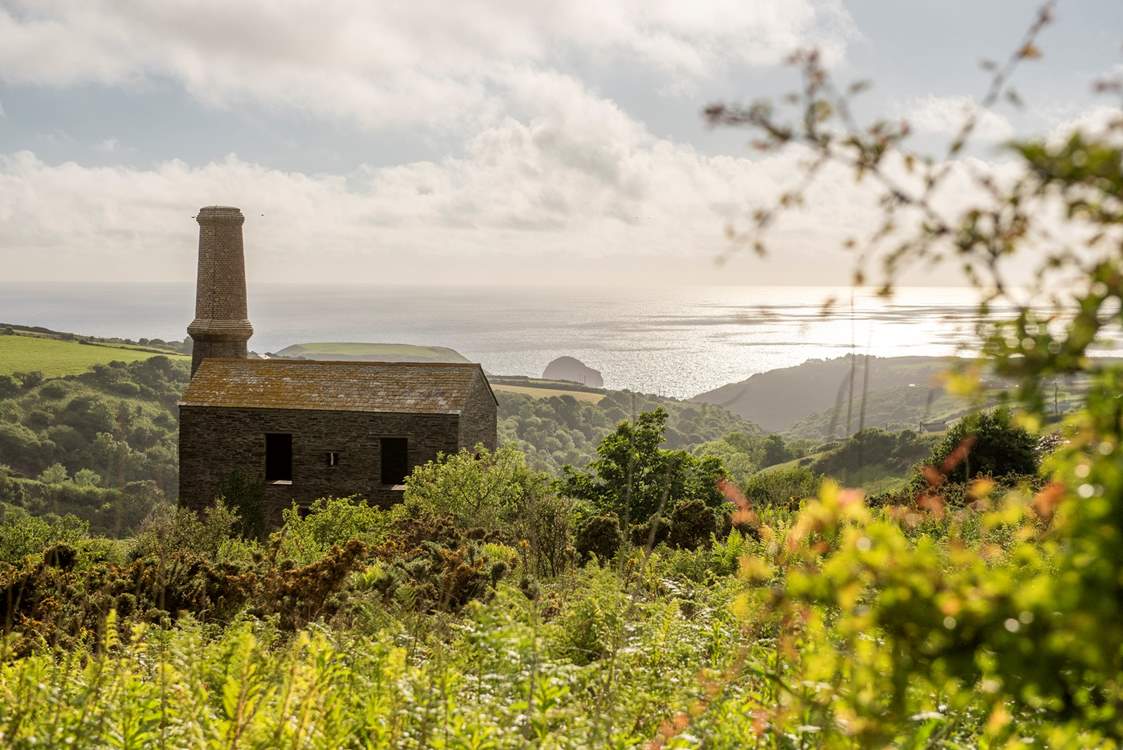 The historic engine house takes centre stage in the stunning sea view.