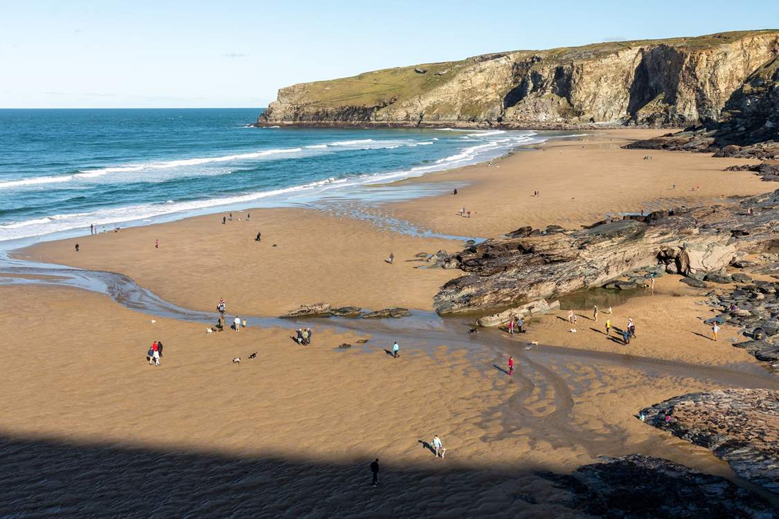 The sandy shores of Trebarwith Strand are right on your doorstep.