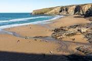 The sandy shores of Trebarwith Strand are right on your doorstep.