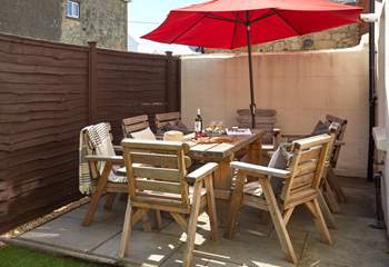 Enjoy some nibbles in the garden.