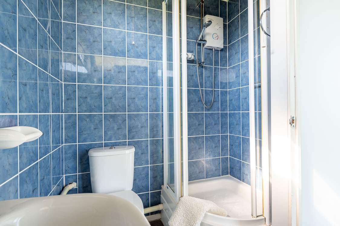 Take a refreshing shower after exploring the coastal path.