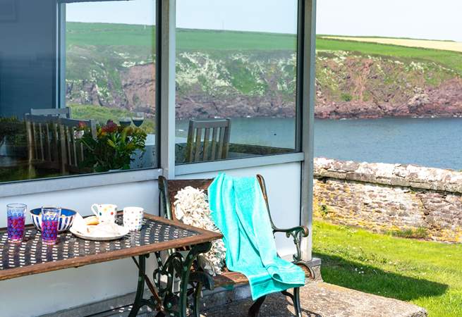 The perfect spot for a sunny breakfast. 