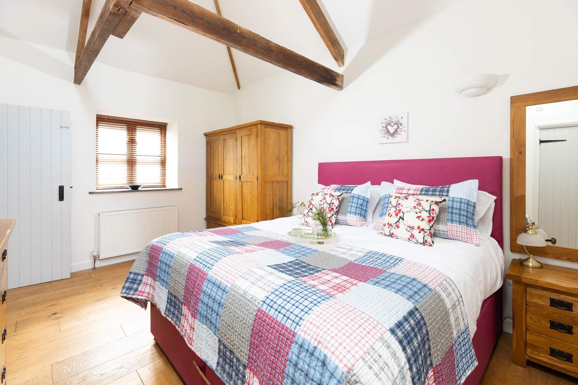 Bedroom 3 has a super-king double bed with luxurious linens.
