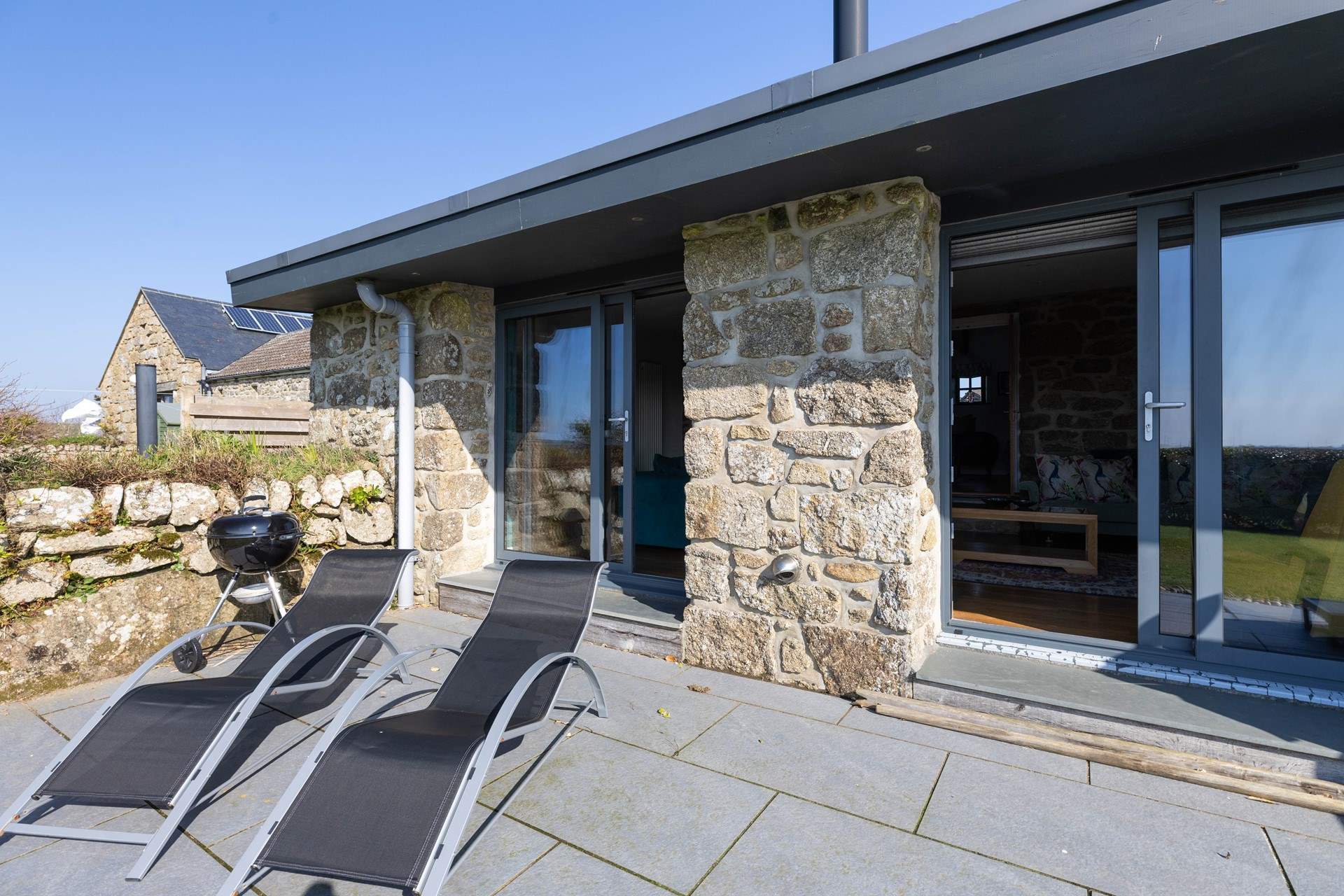 Throw open the patio doors and relax.