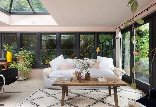 Laze away on the squishy sofa.