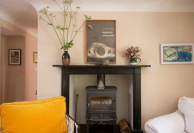 Not one, but two wood-burning stoves at Penfoye.