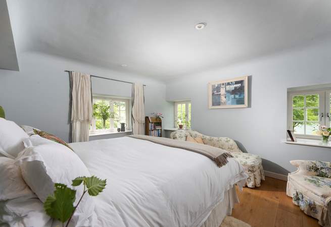 Dual aspect bedroom 1 really does make the most of the setting.