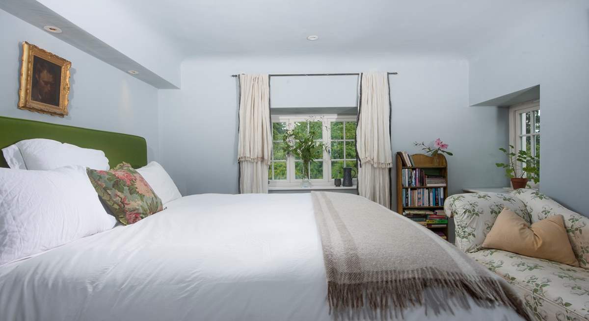 A huge emperor bed awaits the lucky guests who stay in this room.