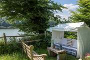 The garden has a choice of places for you to sit out and enjoy the riverside setting, you must try them all.