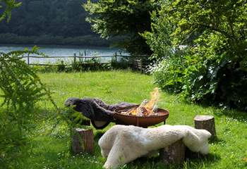 Spend a little longer in the garden, warming by the fire-pit.
