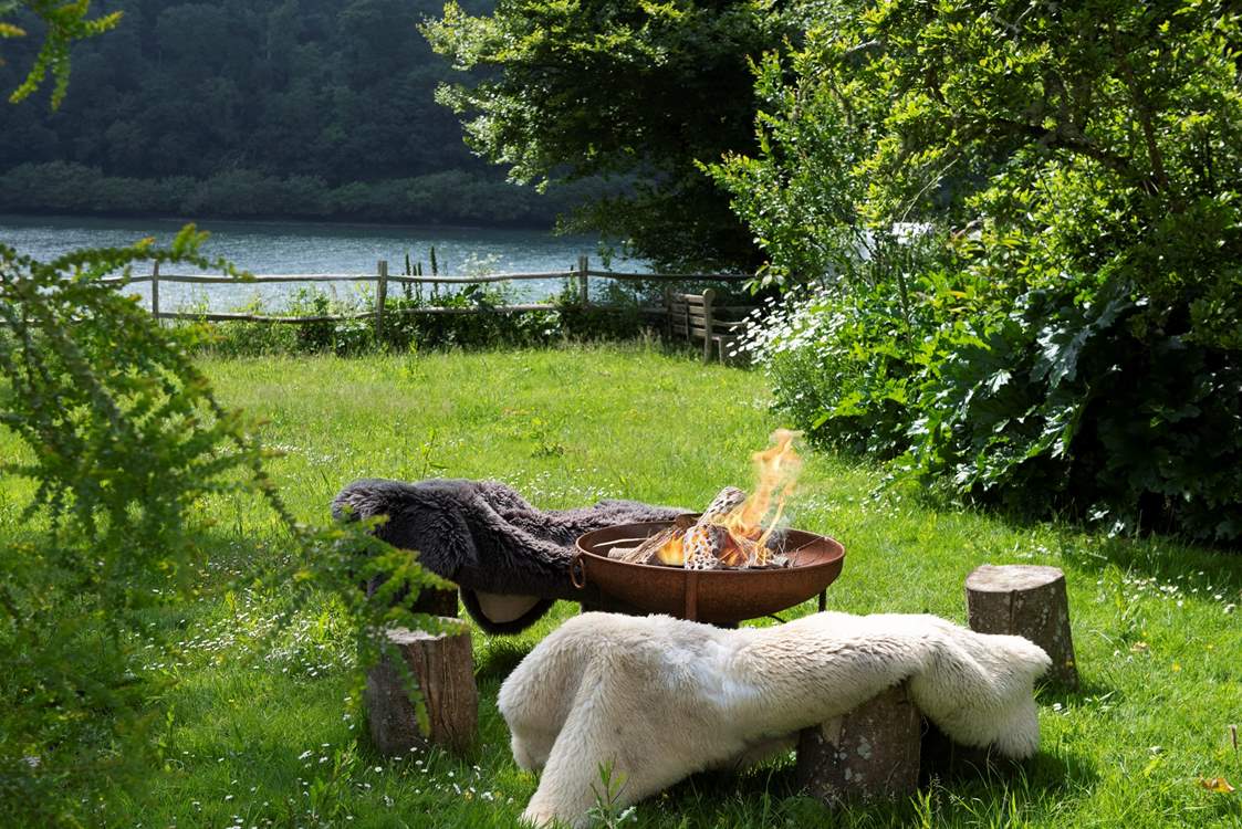 Spend a little longer in the garden, warming by the fire-pit.