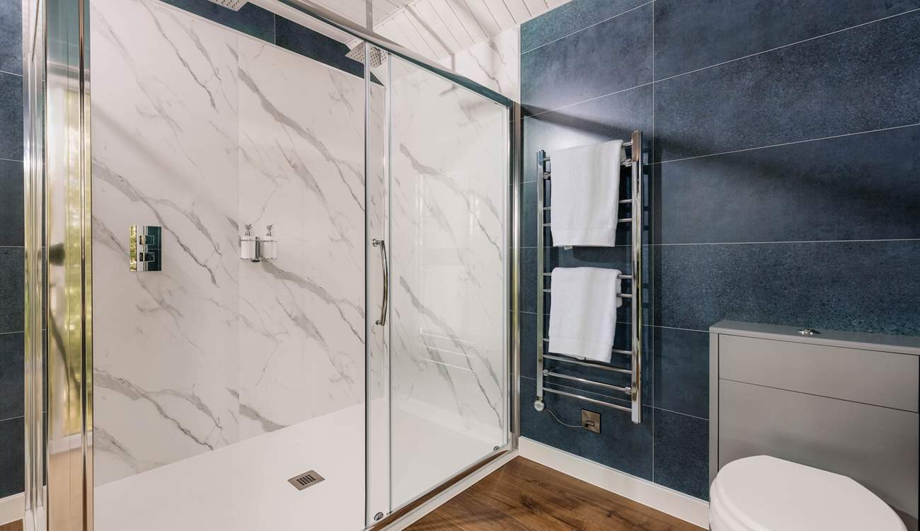 The double rainfall shower is such a dreamy feature. 