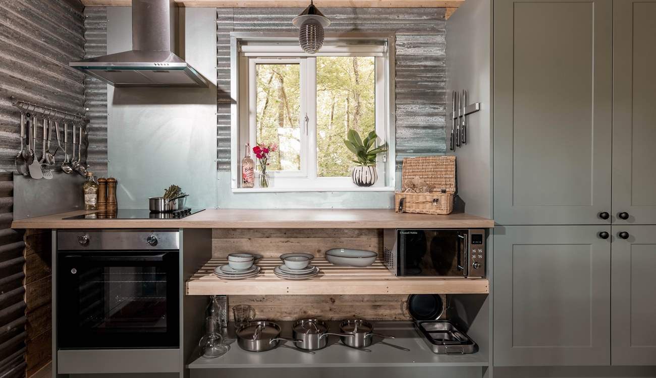 The gorgeous kitchen has everything you'll need to rustle up something delicious. 