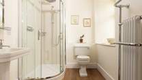 The spacious en suite shower-room.