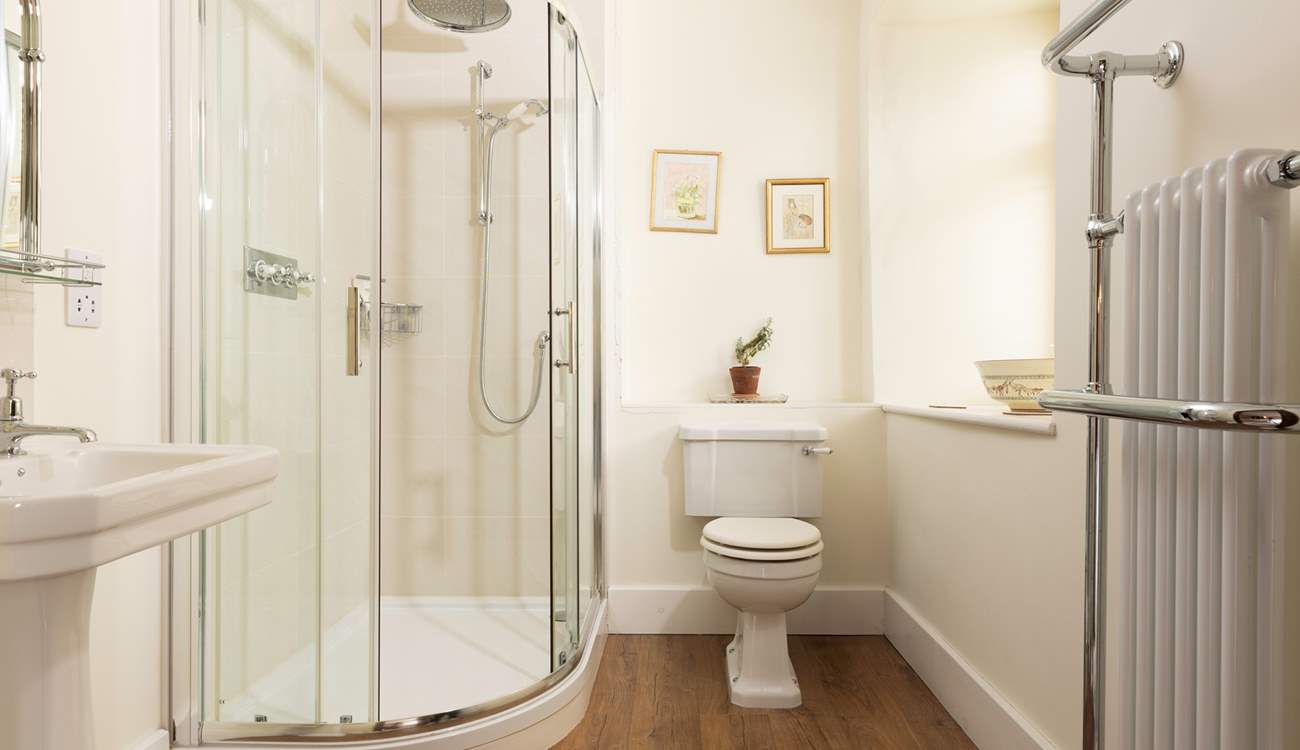 The spacious en suite shower-room.