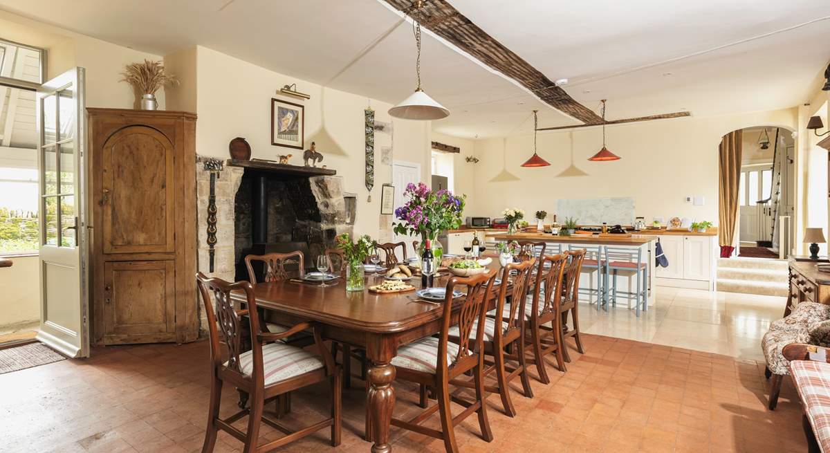 The Great Hall is now a fabulous and welcoming dining and kitchen space which is very much at the heart of this home.