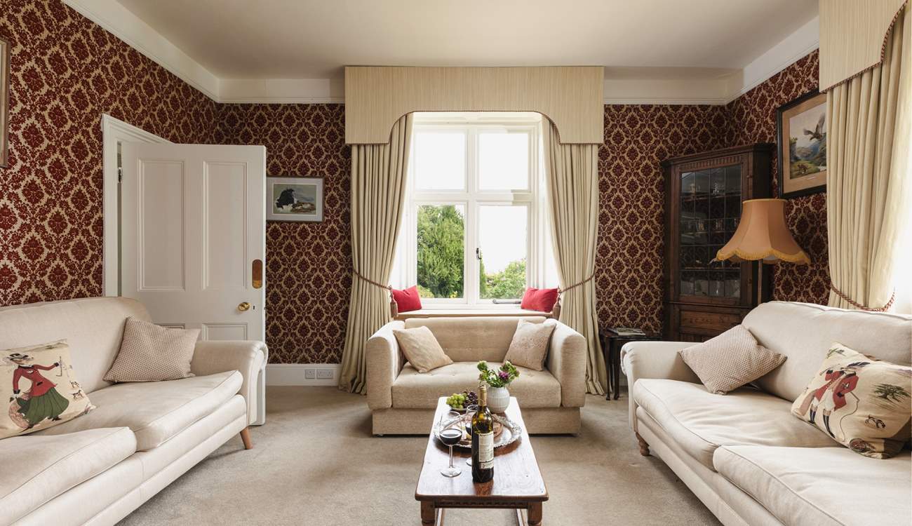 Lovely views out to the gardens.