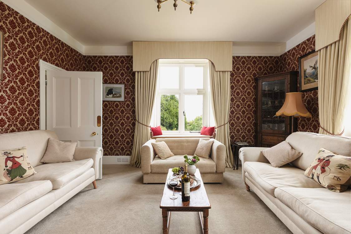 Lovely views out to the gardens.