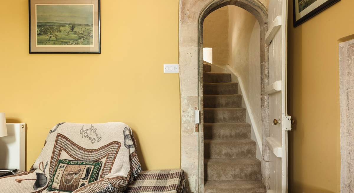 We just love the original narrow, stone arched doorways, more akin to what you might expect in a castle.