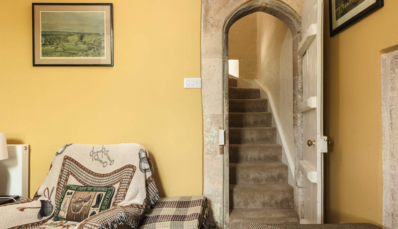 We just love the original narrow, stone arched doorways, more akin to what you might expect in a castle.