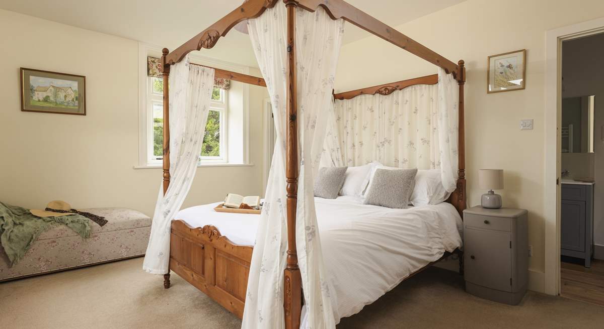 This dreamy bedroom will provide peace and solace, the perfect place to unwind.