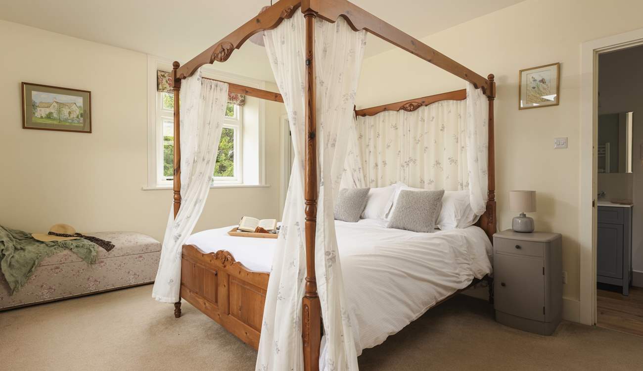 This dreamy bedroom will provide peace and solace, the perfect place to unwind.
