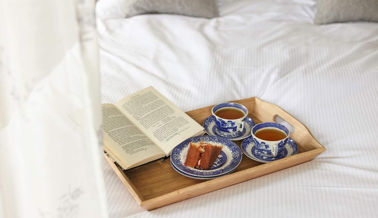 Tea and cake, and a good read...perfect!