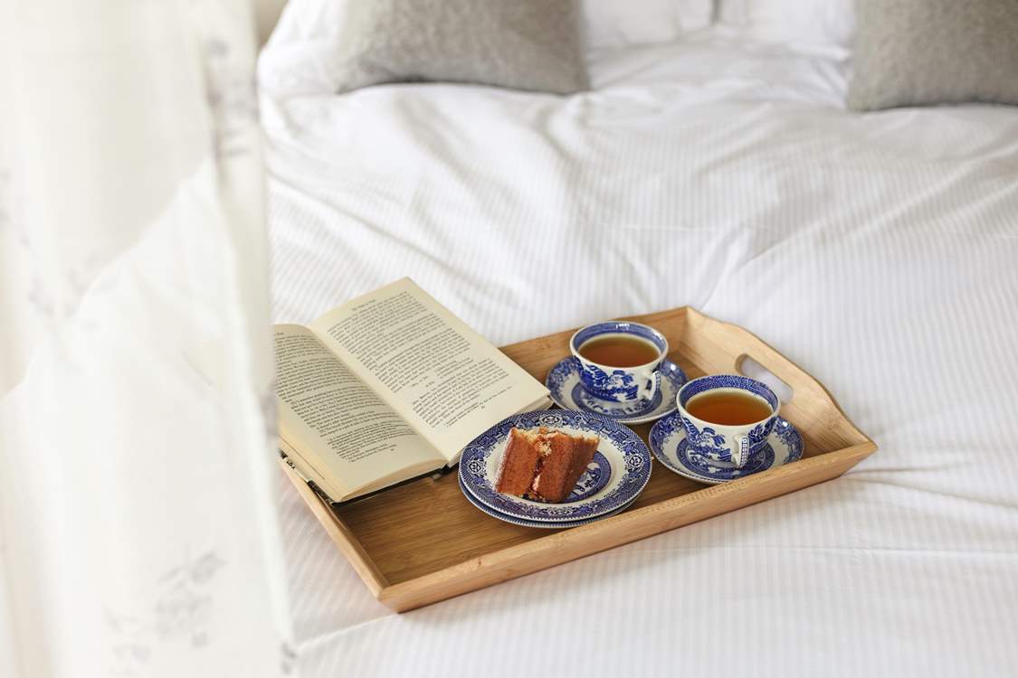 Tea and cake, and a good read...perfect!