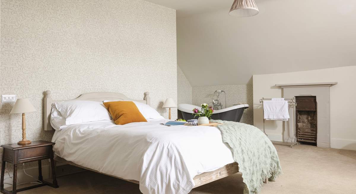 What's not to love about this bright and airy bedroom.