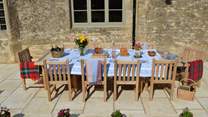 Gather your family and friends for a spot of al fresco dining.