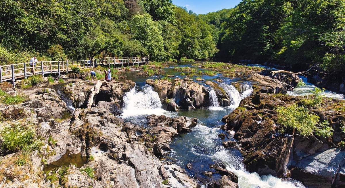 Magical Cenarth Falls are worth a visit, with the neighbouring Coracle Centre and cafe.