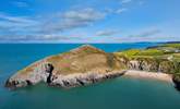 One of many heavenly beaches nearby, Mwnt Beach.  - Thumbnail Image