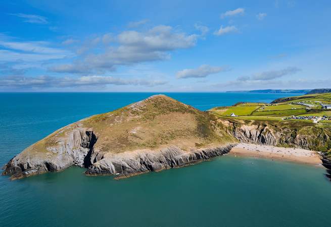 One of many heavenly beaches nearby, Mwnt Beach. 