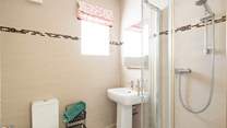 Attractive shower-room on the ground floor. 