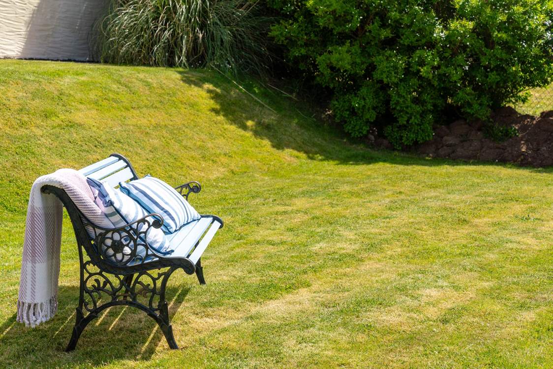 Spacious enclosed garden.