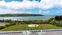 The perfect spot to watch the dolphins, often seen swimming in the bay. 