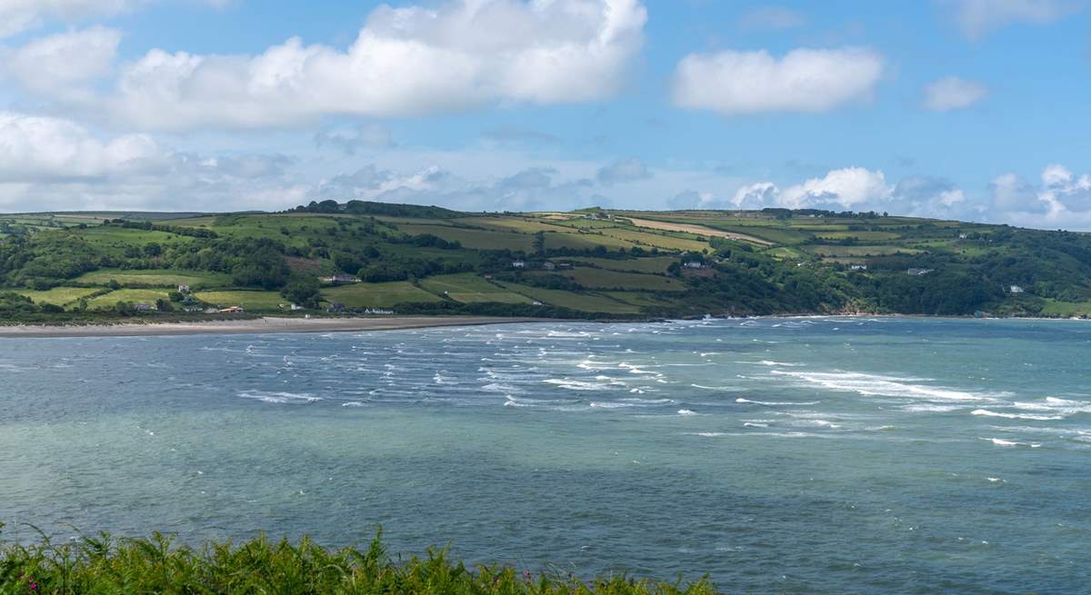 Picture postcard views of the surrounding area. Poppit Sands is just across the water. 