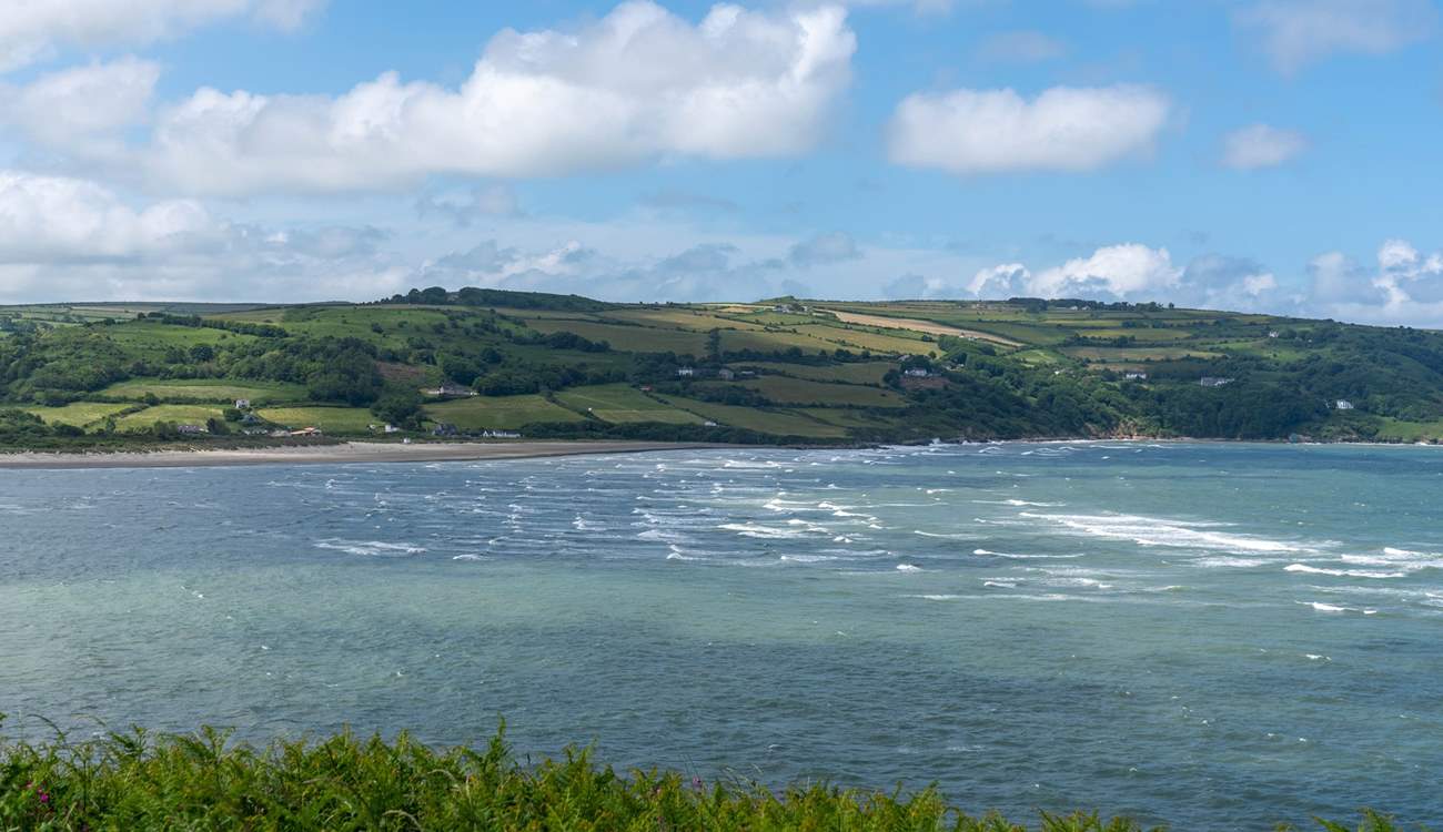 Picture postcard views of the surrounding area. Poppit Sands is just across the water. 