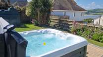 Relax in the luxurious hot tub, taking in the view. Please note, the hot tub is not available during the months of November, December (apart from the Christmas week) and January.