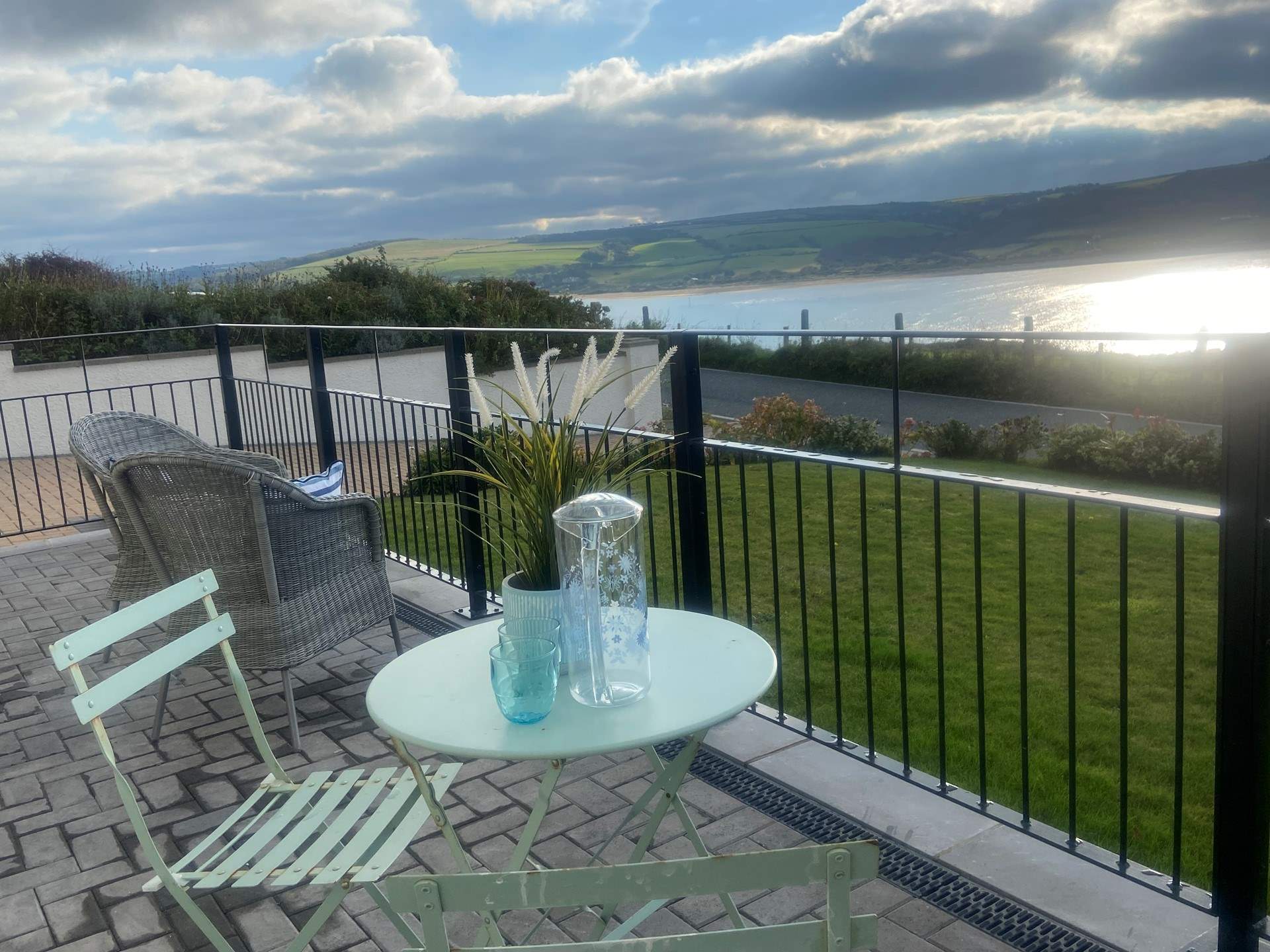 The perfect spot to soak up the sea air, take in the spectacular views and relax. 