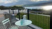 The perfect spot to soak up the sea air, take in the spectacular views and relax. 
