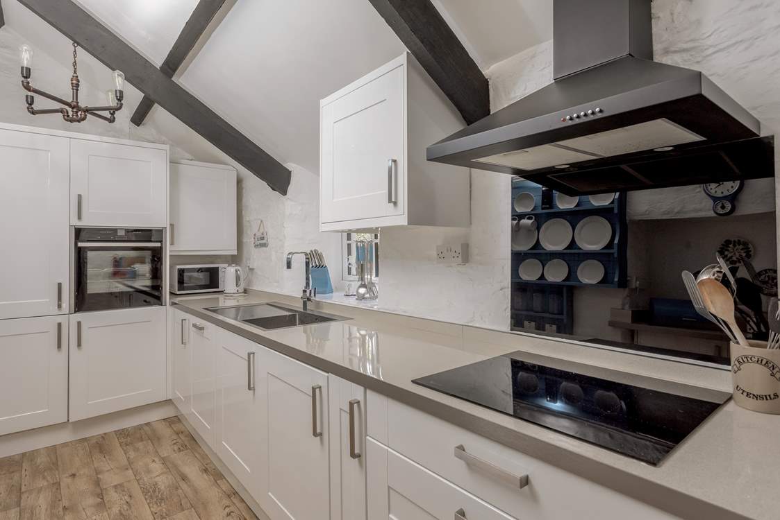 Plenty of storage in the cottage kitchen.