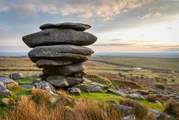 The dramatic rock formations across Bodmin Moor.